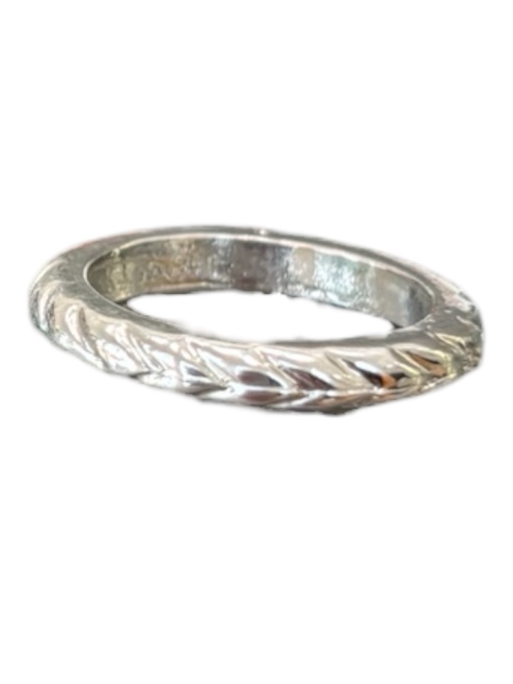 Vintage Antigen Silver Band Eternity Minimalist Infinity Luxe Neutral Coquette - Picture 5 of 8